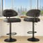 Bar Stool Set Of 2, Modern Bar Stools, Ergonomic Upholstered Stools With Back & Footrest, Adjustable Swivel Counter Stools For Kitchen Island-1786466981