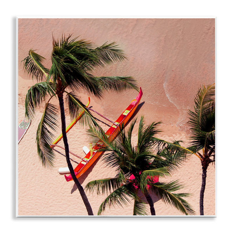Plaque murale Waikiki Beach Surf Coast, design par Danita Delimont