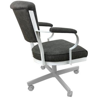 Chaise avec accoudoirs en métal Urial