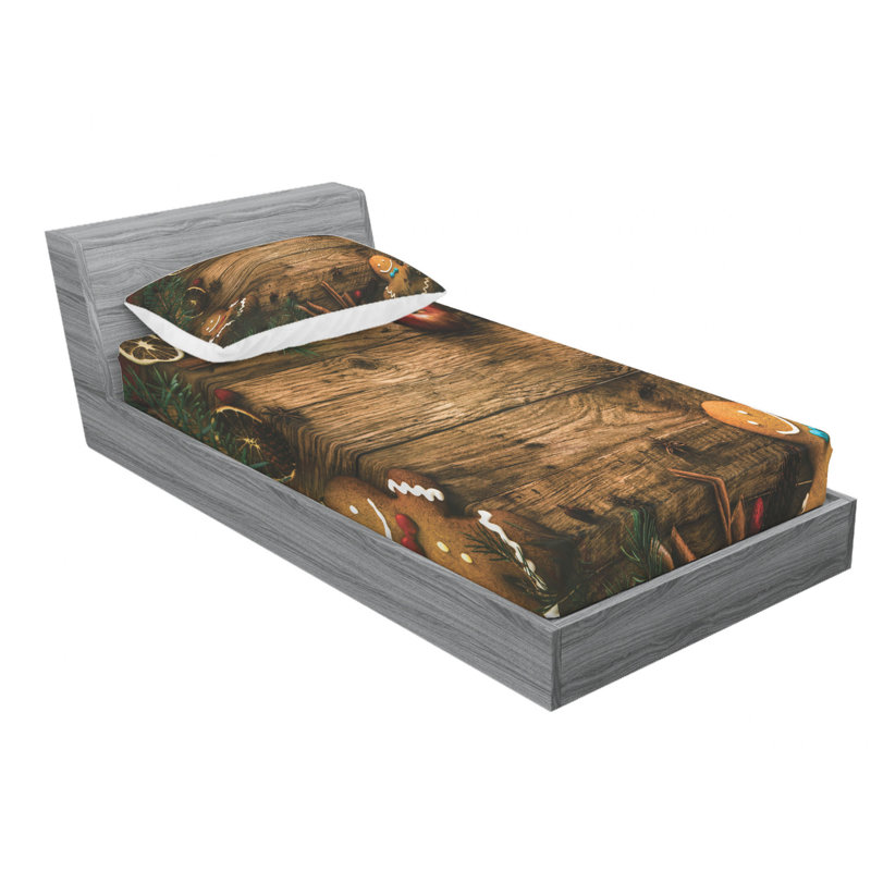 Microfiber Sheet Set, Twin Sheet Set with Fitted Sheet