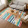 Premium Machine Washable Slesnick AMF1665 Stripes Rug