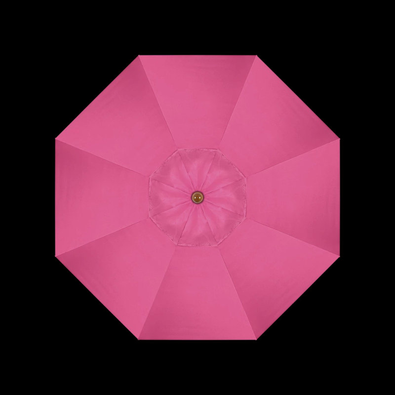 Parasol de marché octogonal 7,5 'x 7,5' Manon, Toile Sunbrella® rose vif