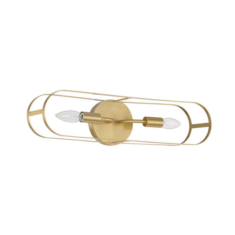 Éclairage pour meuble-lavabo à 2 lumières, Or