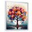 Orange orange, feuillage d'arbre I - art mural arbre-483067081-516878882