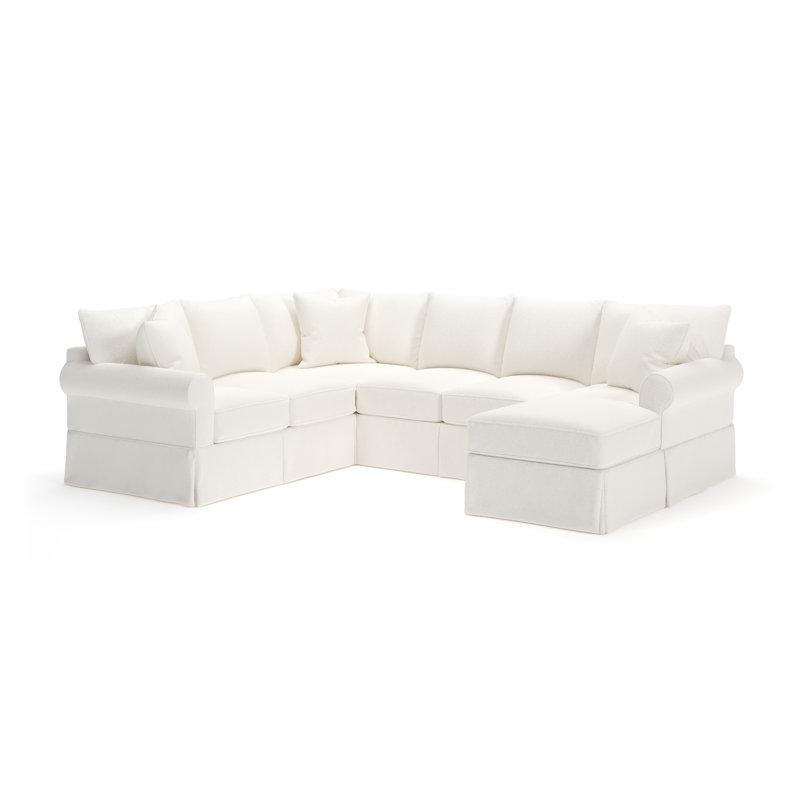 Canapé modulaire 3 pièces Friedman, Orienté à droite, Boucle Apollo Alpaca