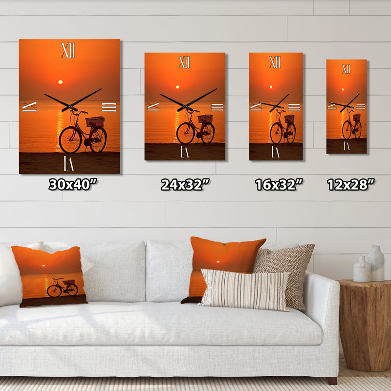 Horloge murale moderne Sunset Spin I, Grand