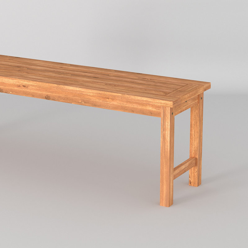 Banc de patio en bois massif Modern Modern