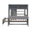 Lit mezzanine double avec lit simple autoportant, tablettes, bureau et garde-robe gris-373898184-373898187
