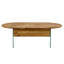 Table basse avec tiroirs doubles. La surface de la planche est un autocollant en panneau de fibres à densité moyenne, et les deux côtés sont en verre trempé. La conception est simple et élégante, avec d'excellentes fonctions de rangement.