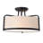 3 - Light Matte Black Unique/Statement Pendant