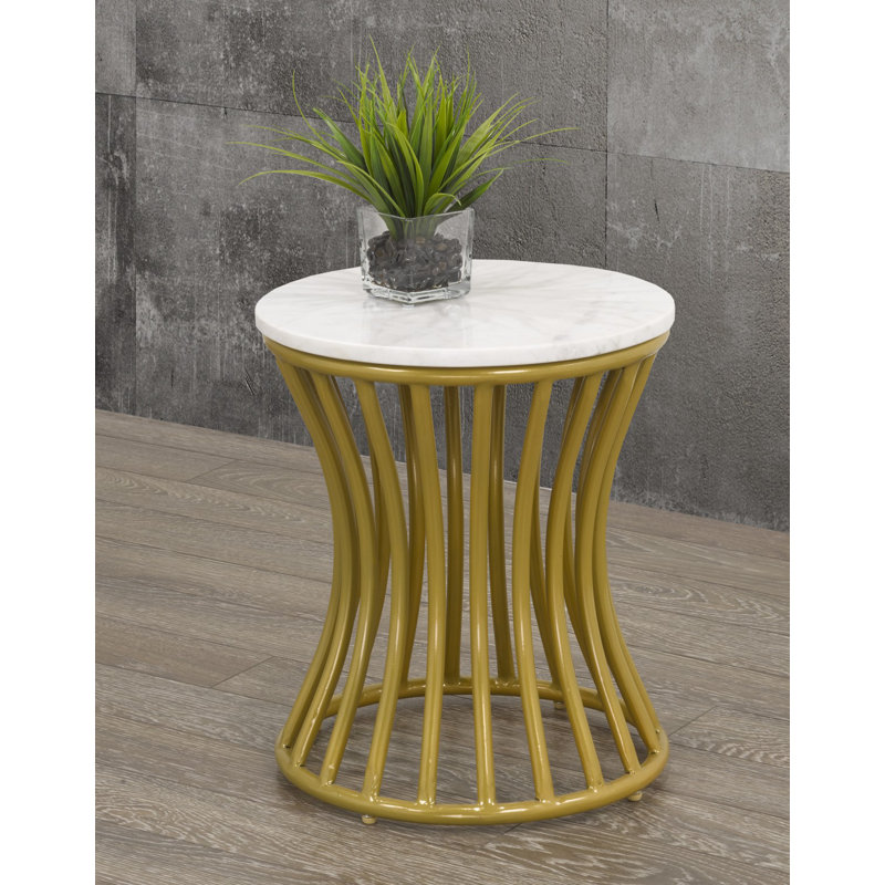 Marble Top End Table