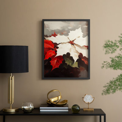 «Christmas Holiday Art», série 2, impression encadrée CIV - bois massif