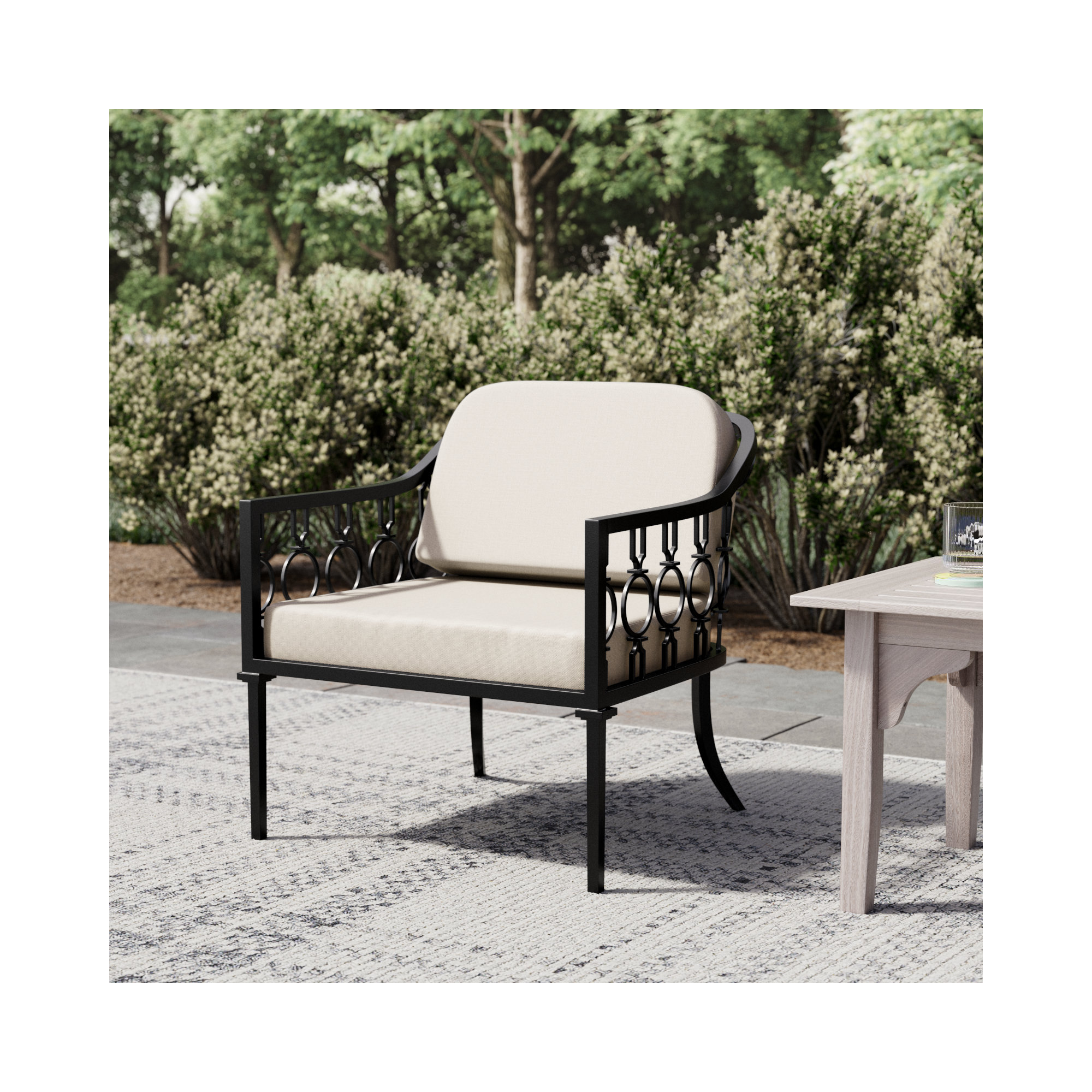Whalen Patio Chair with Sunbrella Cushions