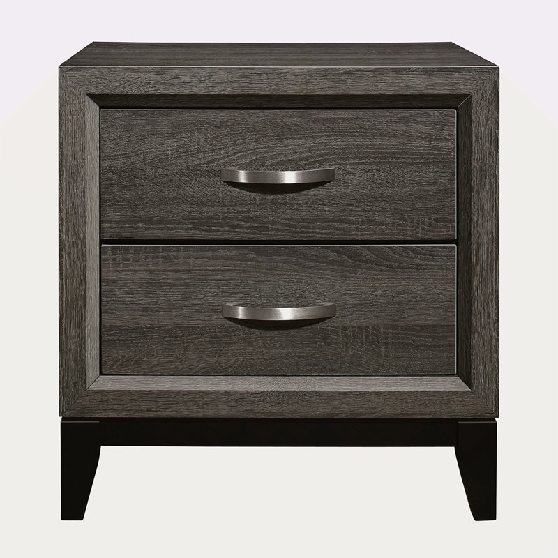 Mobilier de chambre à coucher à tiroirs en queue d'aronde de style contemporain 1pc