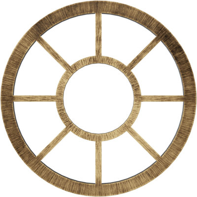 38"OD x 13 3/4"ID x 1"P Grace Architectural Grade PVC Pierced Ceiling Medallion, Antiqued Brass