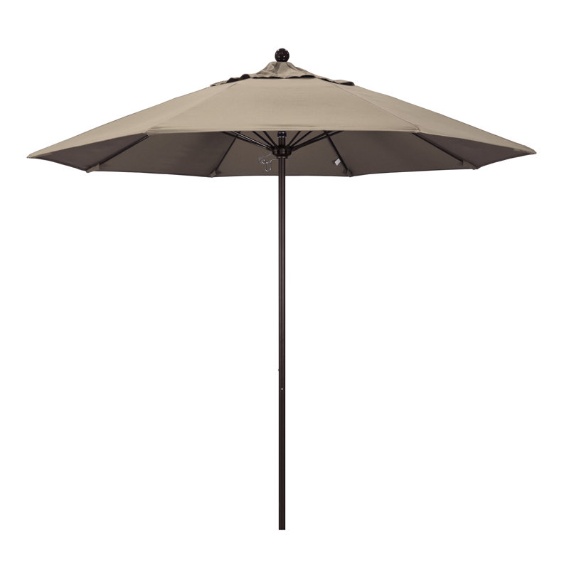 Parasol de marché 9 pi Hibo, Taupe