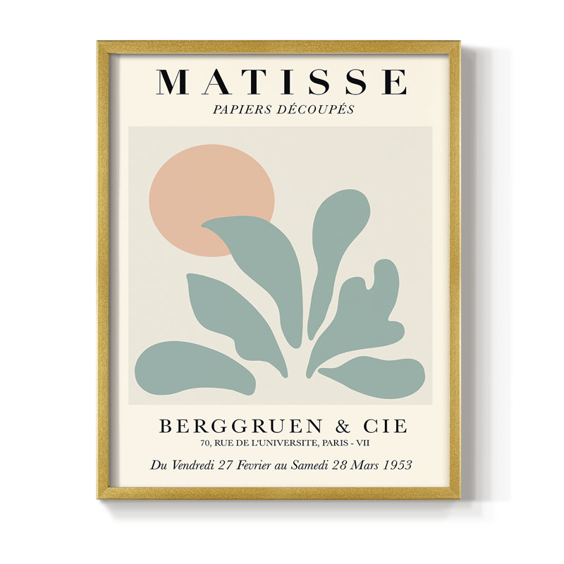 Matisse XC III, reproduction encadrée - bois massif, H 10 po x l 8 po
