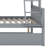 Twin Over Full Rubber Wood Bunk Bed With Trundle, Convertible Ladder And Guardrail, Detachable-585777788-603021755