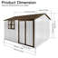 Remise de jardin en métal 10 pi-119665022