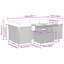 Vidaxl Garden Sofa Set Black