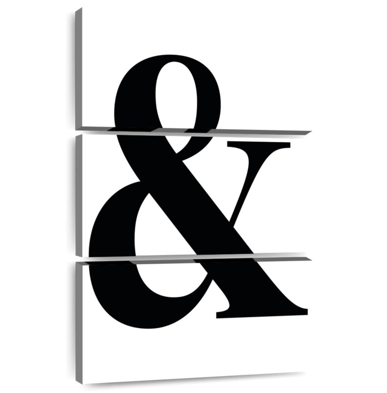 Tergel Minimalist Ampersand, 38" H x 24" W