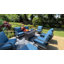 Chaise longue berçante en métal avec coussins Argirios (ensemble de 2)-98141738