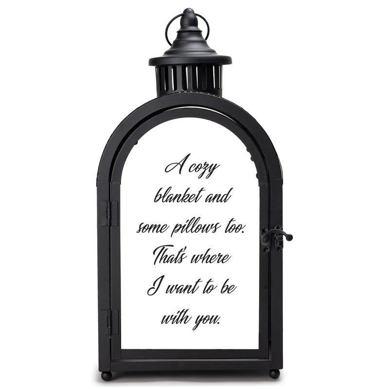 16.5'' H Tabletop Lantern with Candle Included