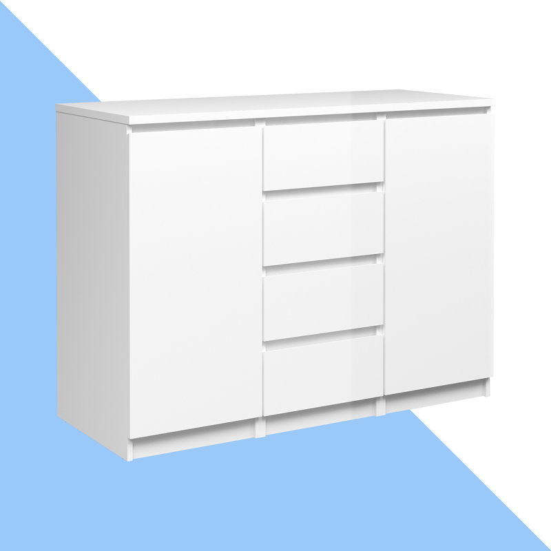 Caton Sideboard, White High Gloss