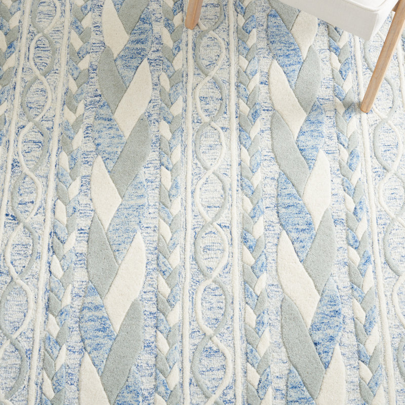 Adanelly Hand Tufted Wool And Cotton With Latex Rug, Rectangle 4' x 6'