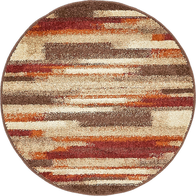 Cotati Abstract Indoor Rug, Round 3'3"