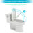Modern Toilet With Ceramic Body - Soft Closing Seat, Smooth Flushing Sleek White Stylish Design, Enhances Bathroom Aesthetics
