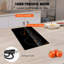 Surface de cuisson électrique intégrée en céramique 2 brûleurs 11,6 x 20 po VEVOR