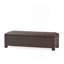 Banc de rangement en osier