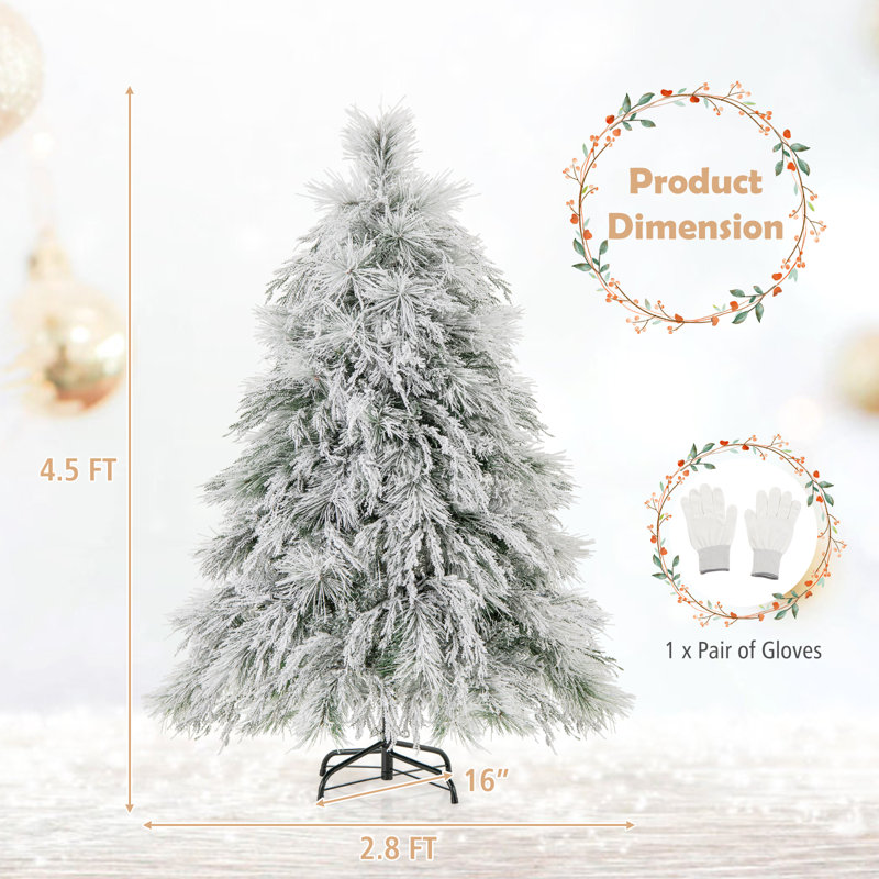 Arbre de Noël à charnière 4,5 pi, 4.6'