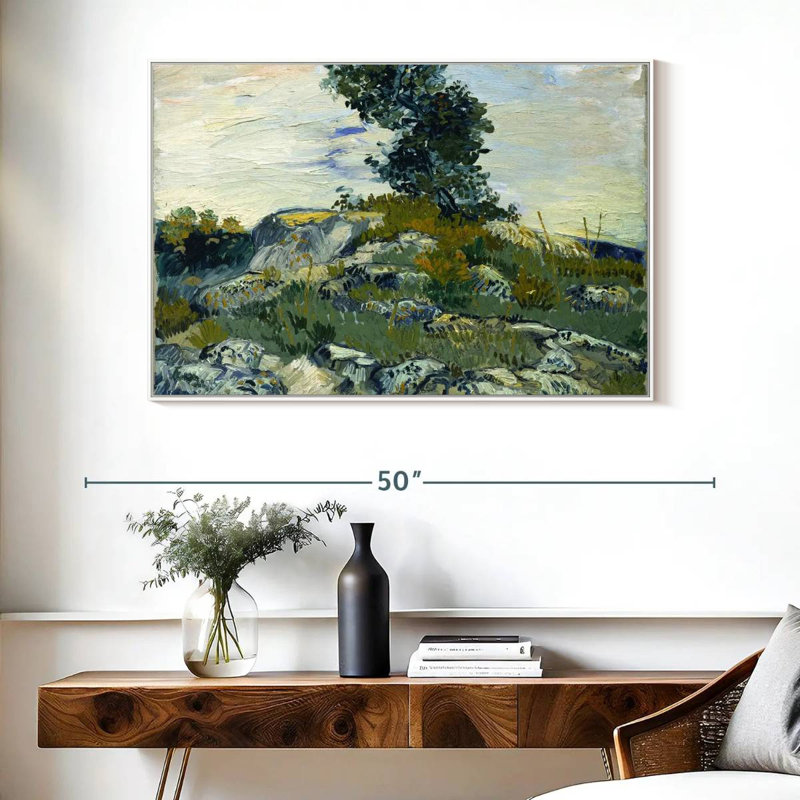 The Rocks, Cadre flottant blanc, 40 po x 27 po