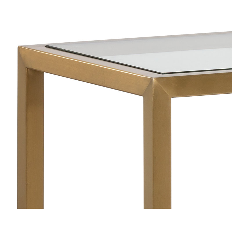 Carver 51'' W Glass Console Table