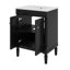Armoire de rangement de salle de bain moderne à 2 niveaux avec grandes tablettes de rangement-71087778