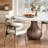 5Pcs Dining Room Set Dining Table And 4 Seats - Sintered Stone Round Dining Set-267718154-267718155-237595686