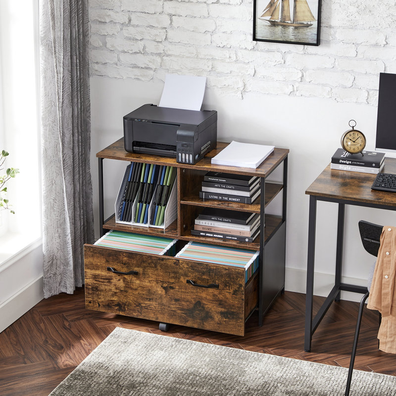 Trasdamad 82cm Wide 1 -Drawer Mobile File Cabinet
