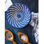 Medium Blue Handwoven Ugandan Decorative Basket