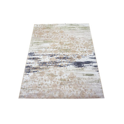 Tapis moderne en laine et soie 9X12