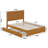 Lamarkus Solid Wood Platform Bed with Footboard & Trundle-1339446381-1293326711