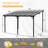 Metal Pergola with Canopy-100865310