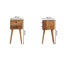 Ternes 30cm W Solid Wood Bedside Table