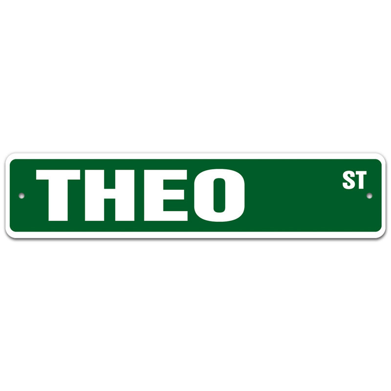 Plaque de rue, H 7 po x l 30 po x P 0,1 po
