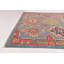 Tapis de zone en laine 5 pi x 7 pi "one-of-kind" à la main noué la new age blue Alayna