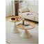 TABLE RONDE BLANC + BOIS
