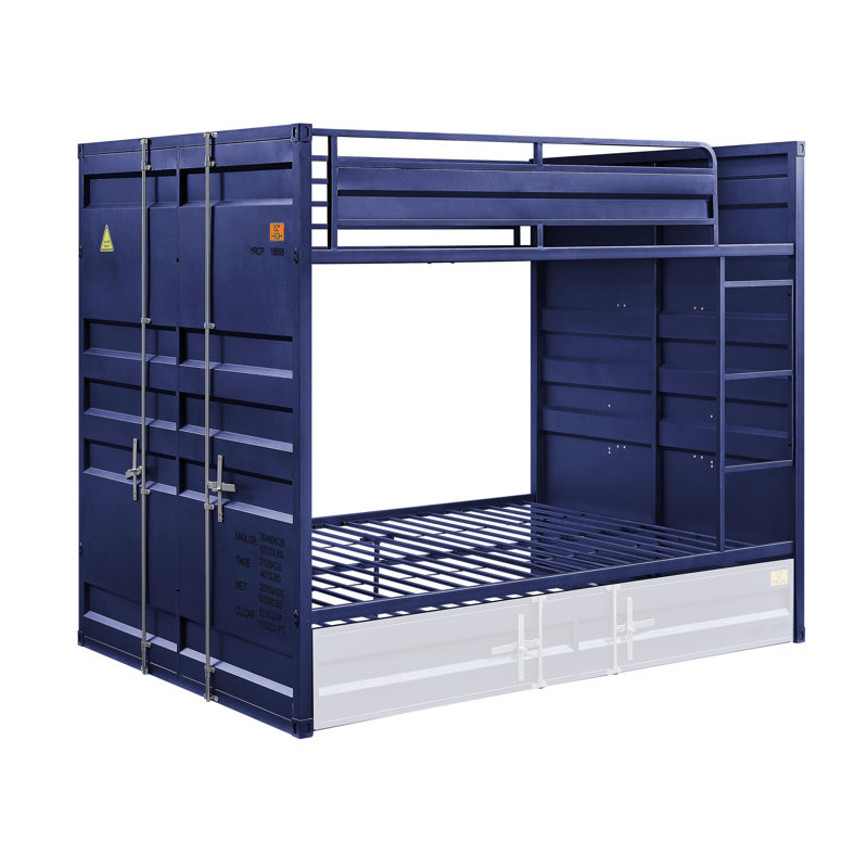 Jurida Kids Bunk Bed, Red, Full