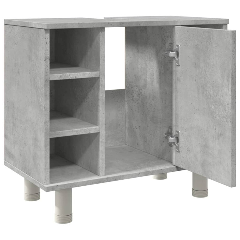 Freestanding Bathroom Cabinet, Concrete Grey