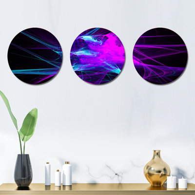 Modern Abstract Wall Decor on Metal